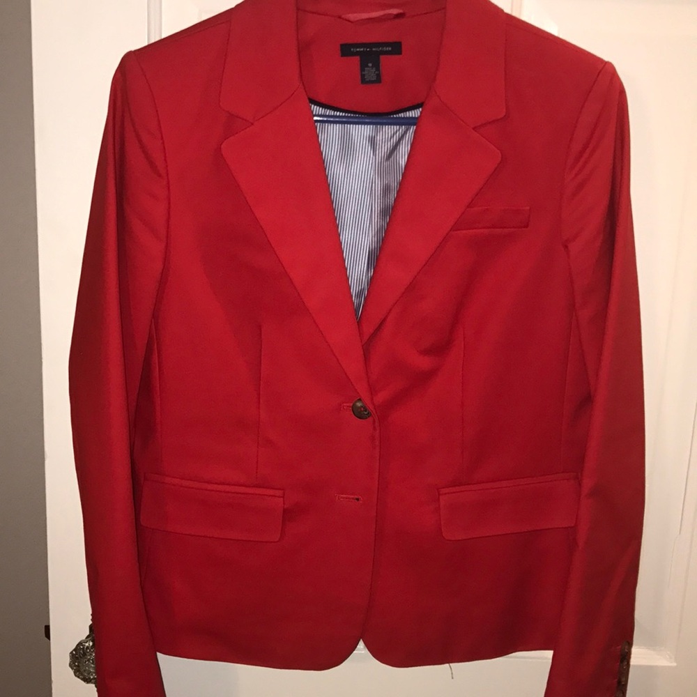 Red Tommy Hilfiger Blazer